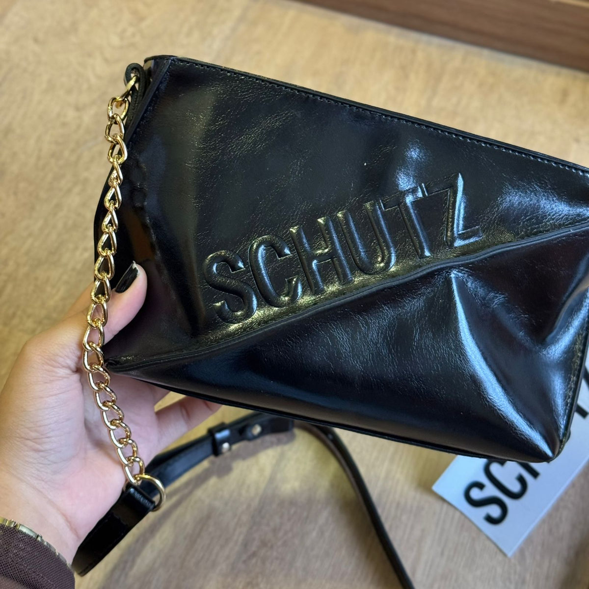 Bolsa Schutz Tiracolo Alycia Verniz S50015083