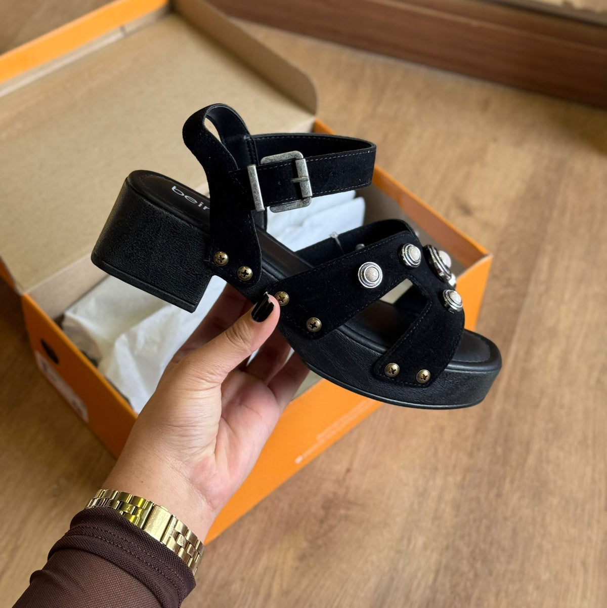 Tamanco Beira Rio Camurça 8559.104