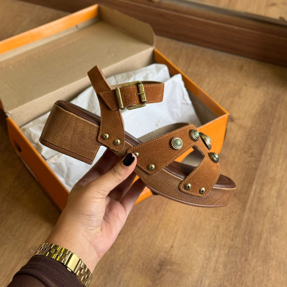 Tamanco Beira Rio Camurça 8559.104