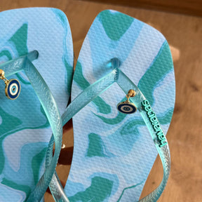 Havaianas Square Jelly + Pin Olho Grego Pendurado